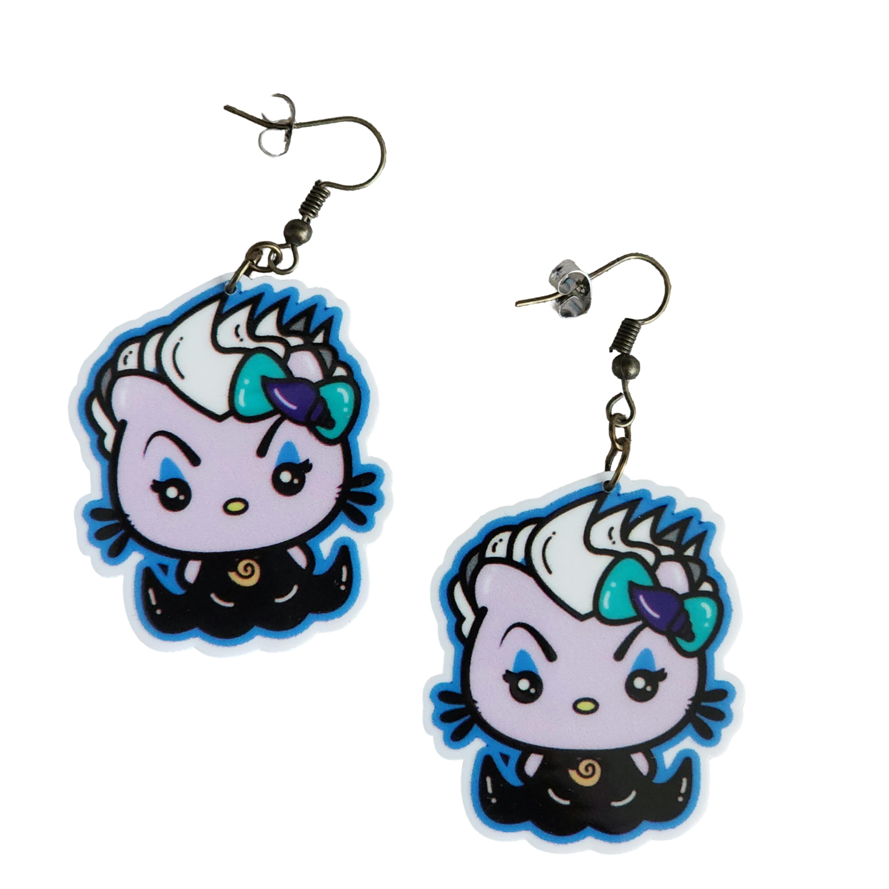 Sea Witch Kitty Drop Earrings