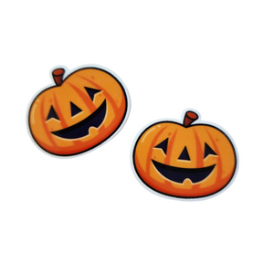 2pc Halloween Pumpkin Planar Resin