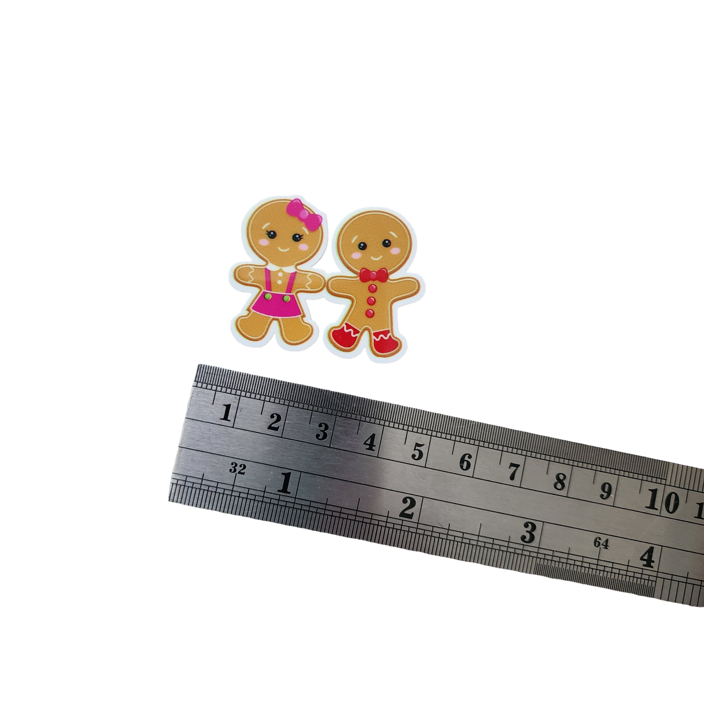 2pc Gingerbread Couple Planar Resin