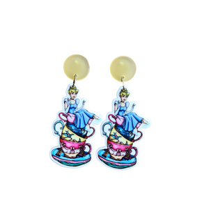 Cinderella Tea Time Drop Earrings