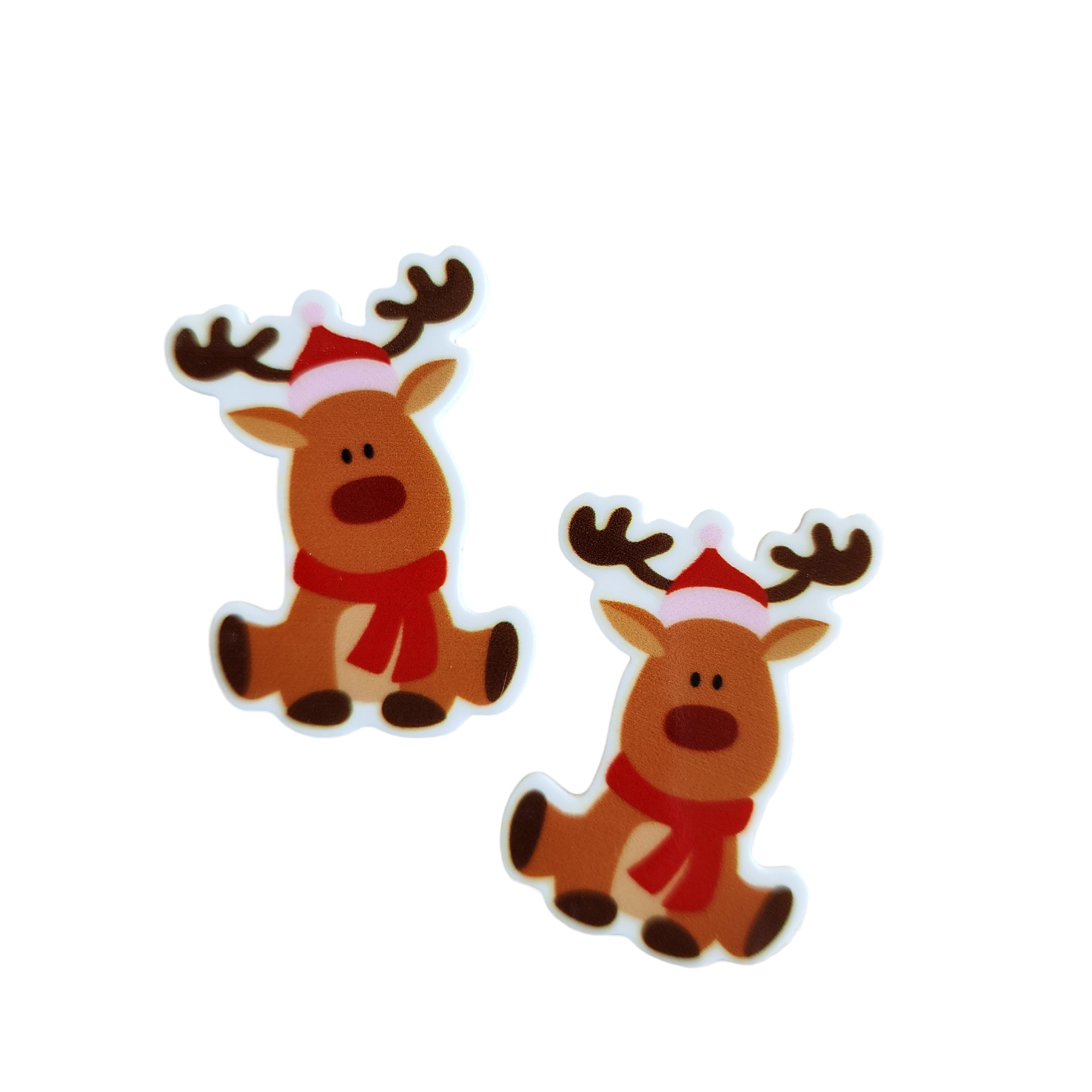 2pc Reindeer Planar Resin