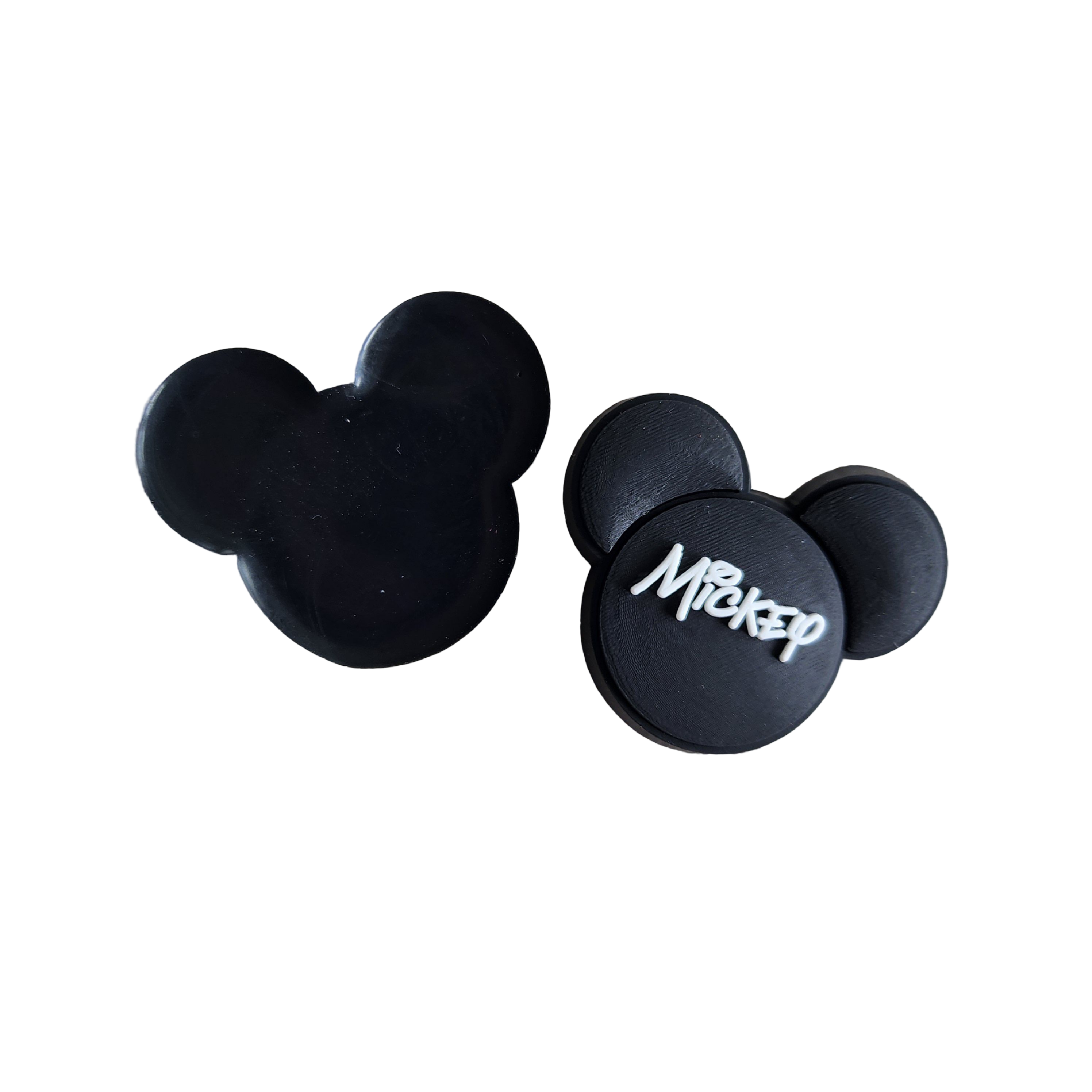 2pc Mouse Head Soft PVC Planar Resin