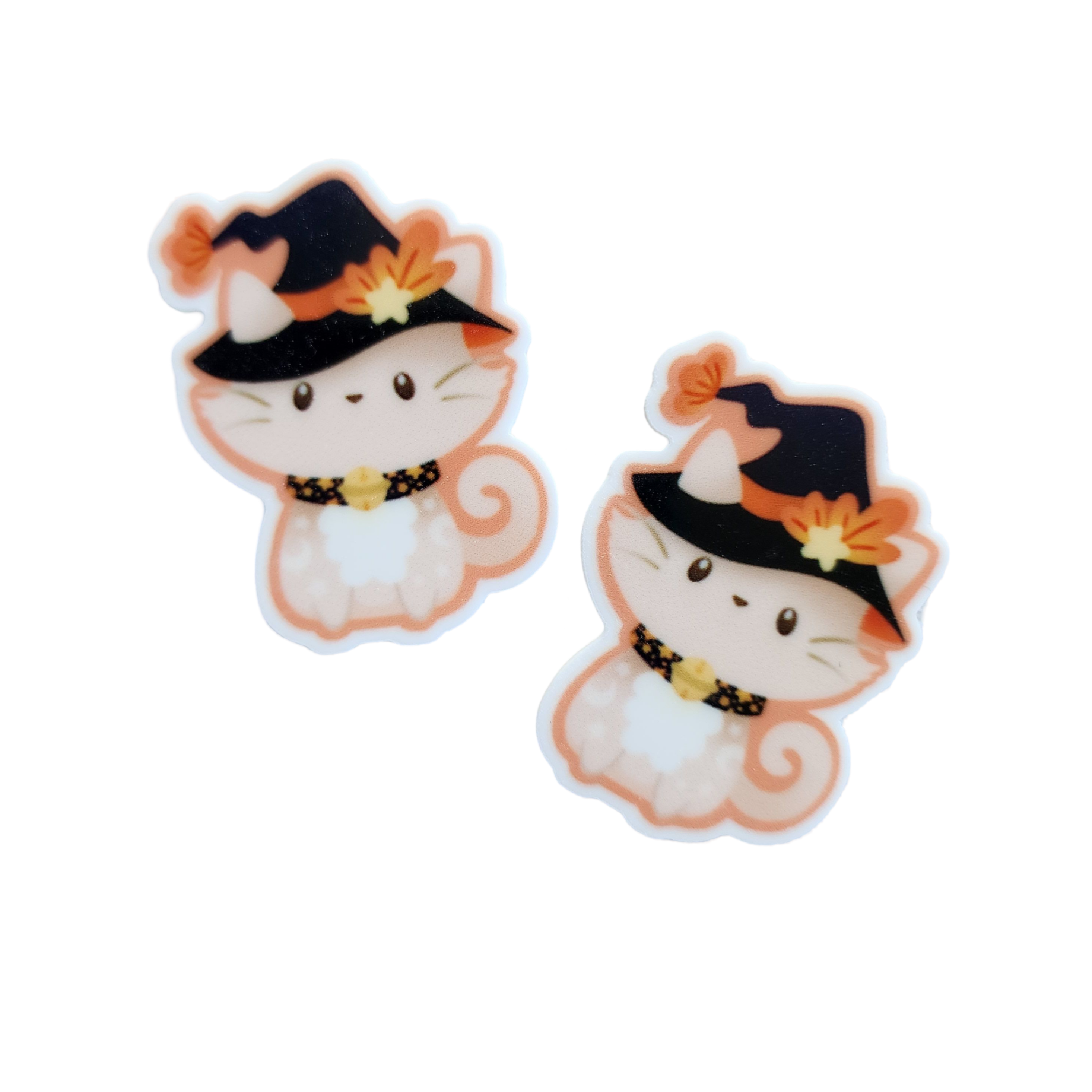 2pc Witch Kitty Planar Resin