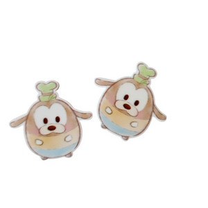 2pc Pastel Goofy Dog Planar Resin