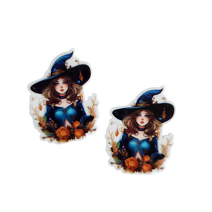 2pc Vintage Witch Planar Resin