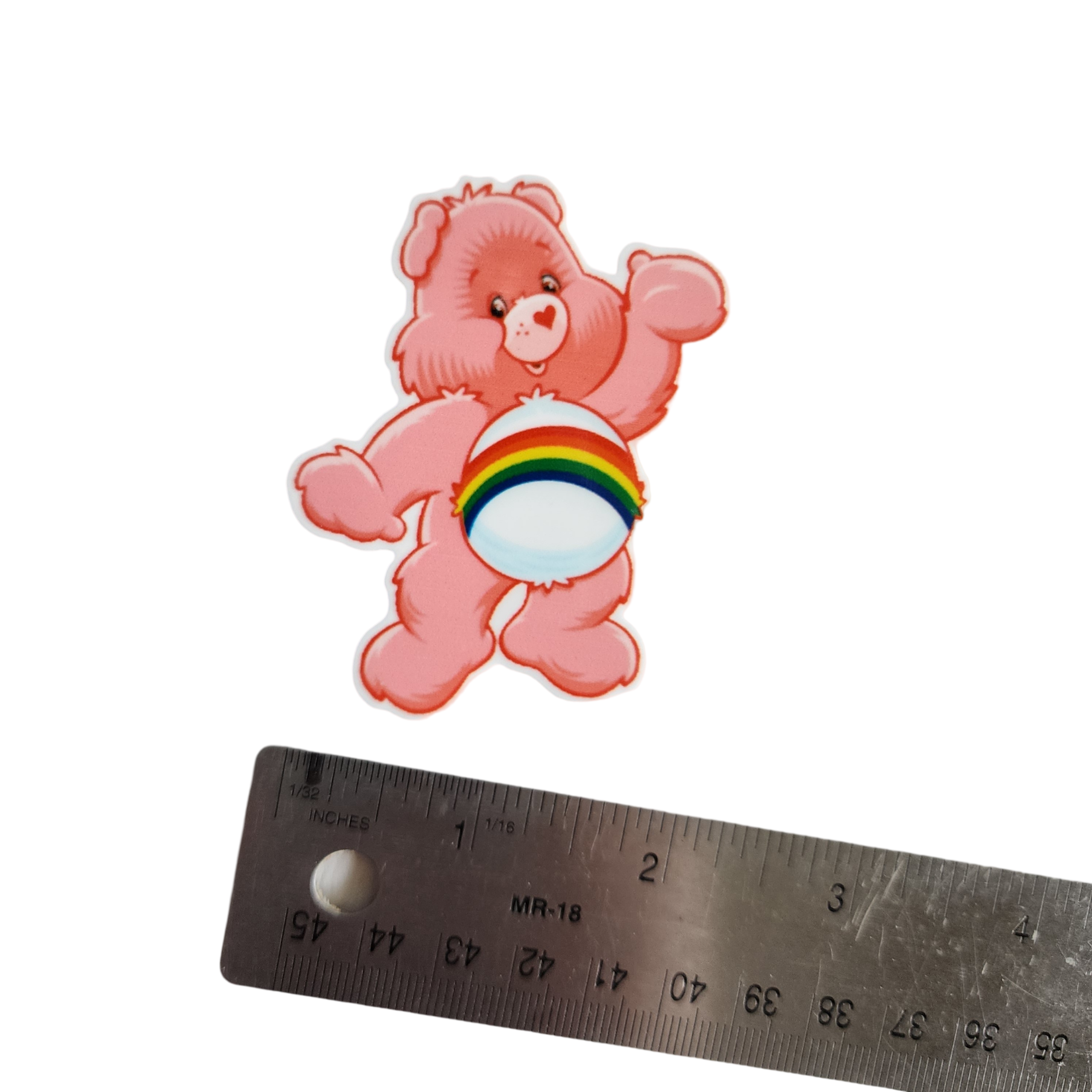 XLG Pink Rainbow Bear Planar Resin