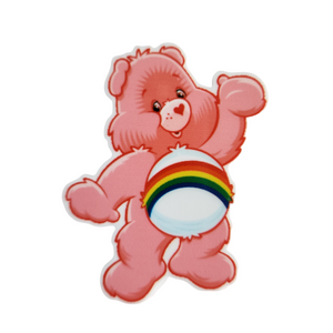 XLG Pink Rainbow Bear Planar Resin