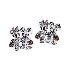 2pc Mice Mummies Planar Resin