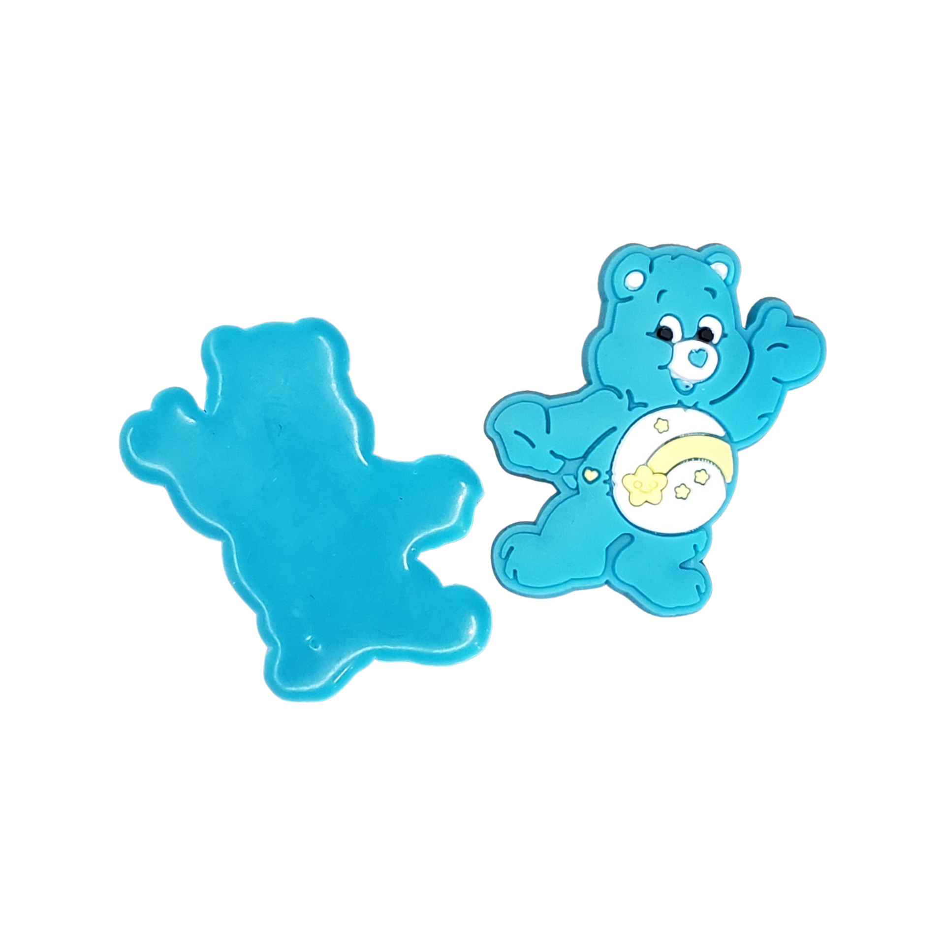 2pc Teal Bear Soft PVC Resin