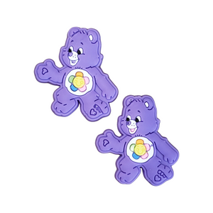 2pc Purple Bear Soft PVC Resin