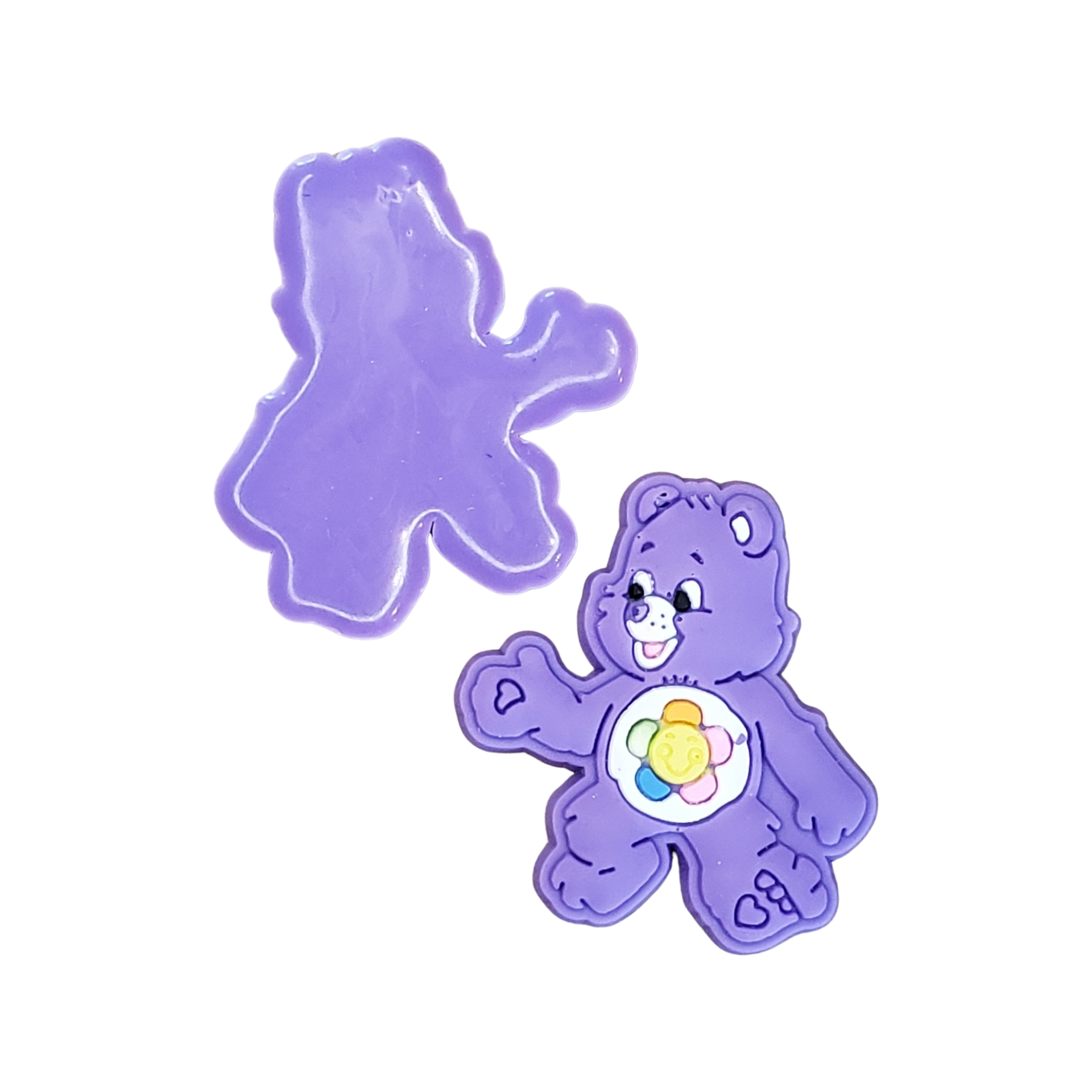 2pc Purple Bear Soft PVC Resin