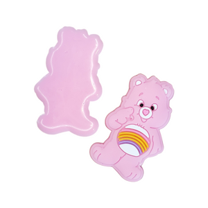 2pc Light Pink Bear Soft PVC Resin