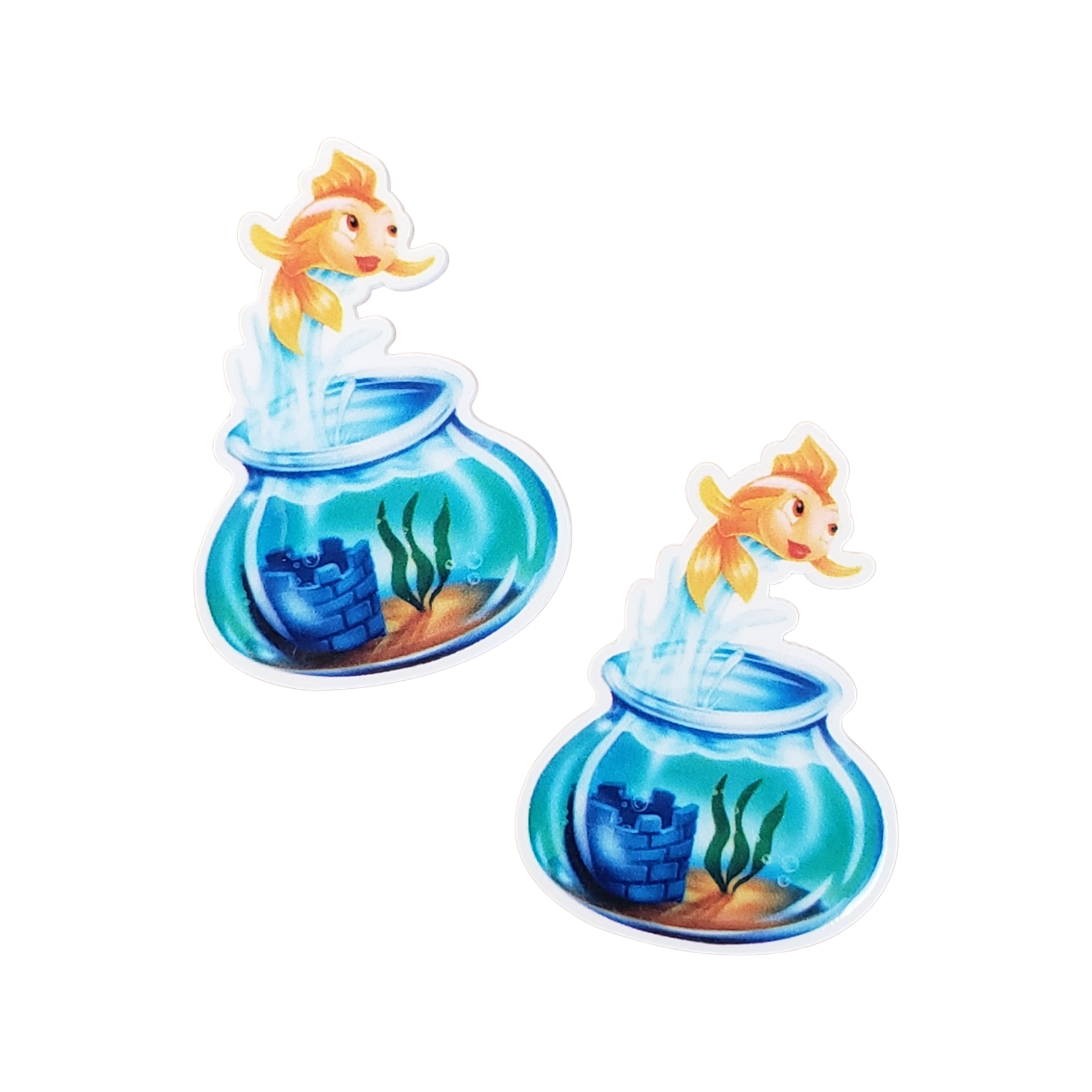 2pc Goldfish Planar Resin