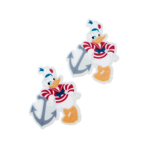 2pc Cruise Ship Duck Planar Resin