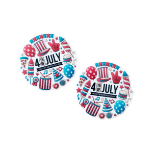 2pc 4th of July Planar Resin