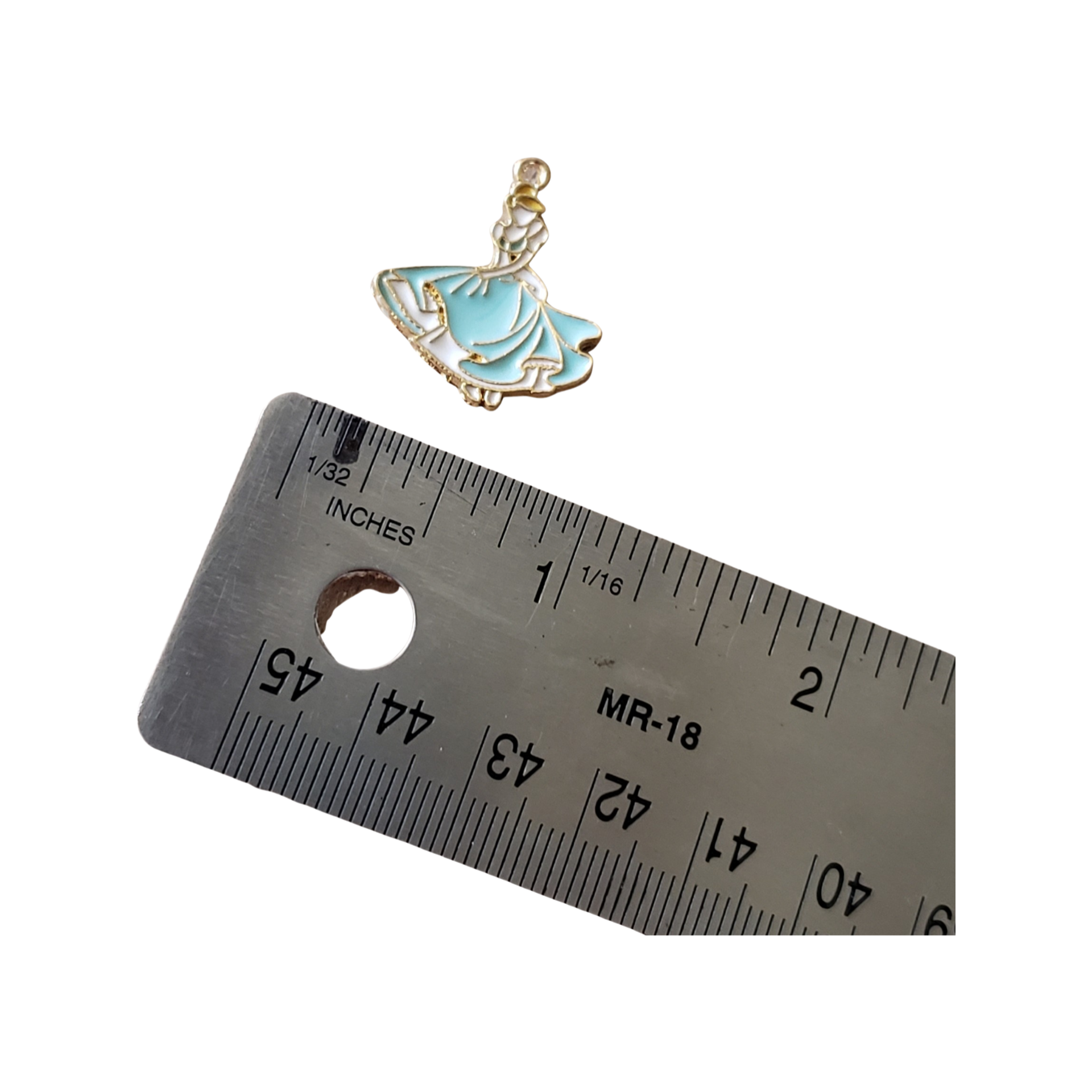 Enamel Cinders Princess Metal Charm