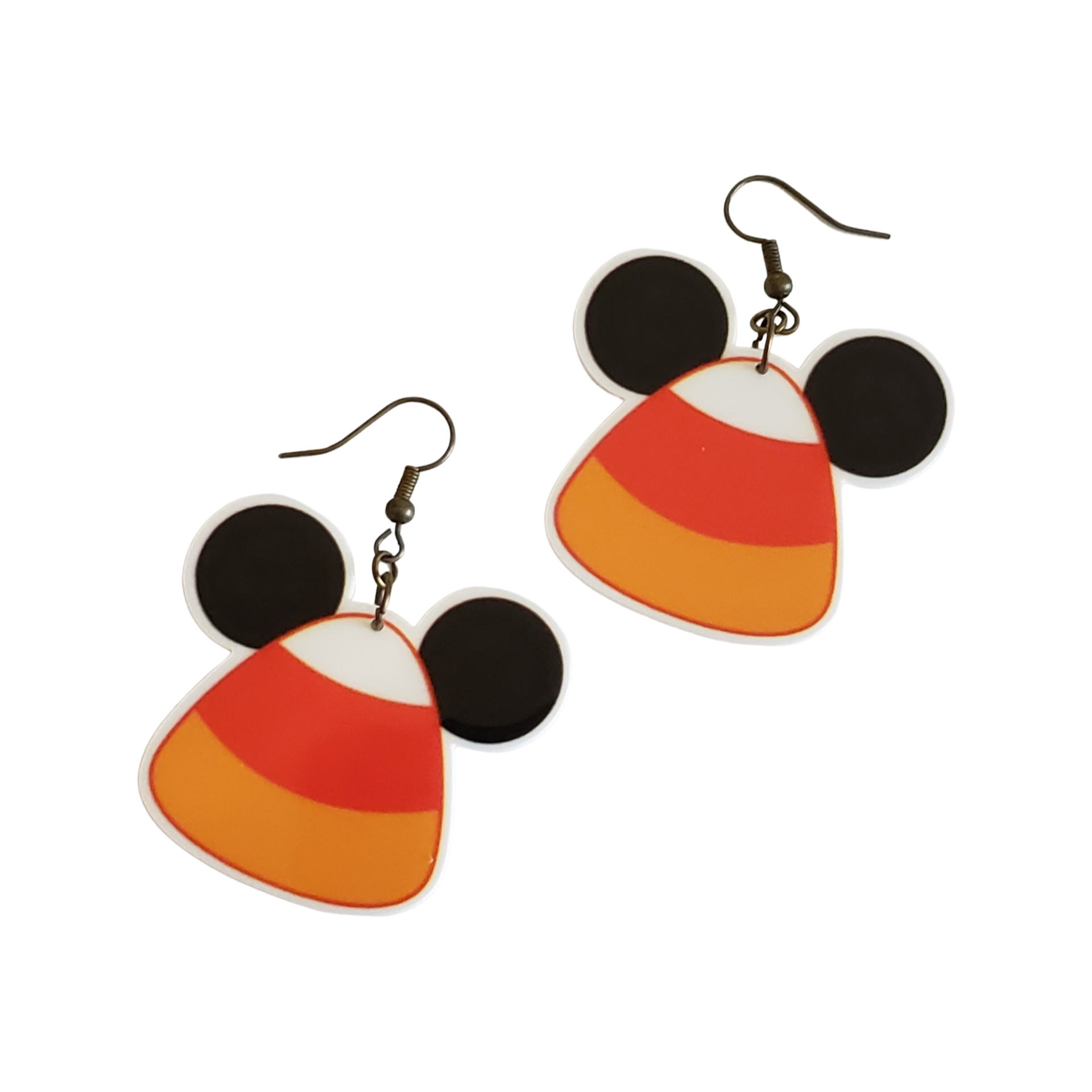 Candy Corn Mouse Drop Earrings