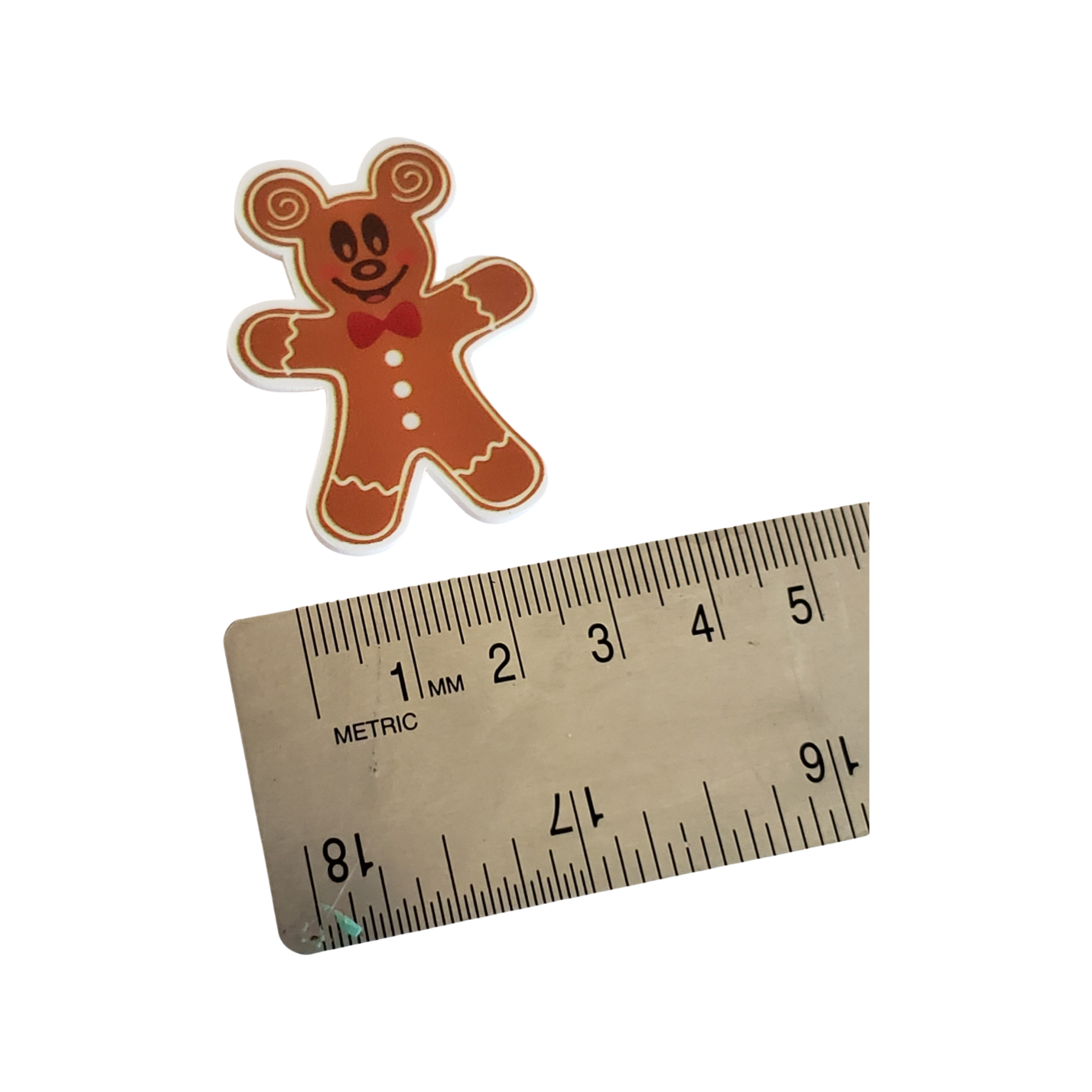 2pc Gingerbread Mouse Planar Resin