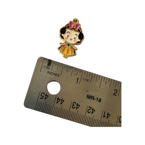 Enamel Princess Snow White Metal Charm