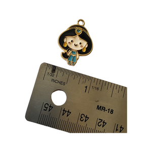 Enamel Princess Metal Charm