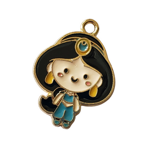 Enamel Princess Metal Charm