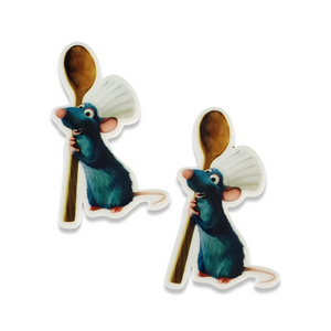 2pc Little Mouse Chef Planar Resin