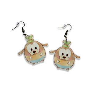 Goofy Dog Drop Earrings