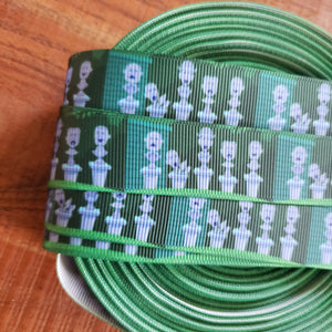 7/8" Haunted Mansion Singing Heads Printed Grosgrain Ribbon