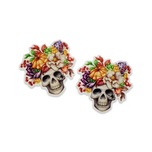 2pc Sugar Skull D Planar Resin