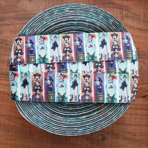 1.5" Haunted Mansion Mouse Printed Ribbon