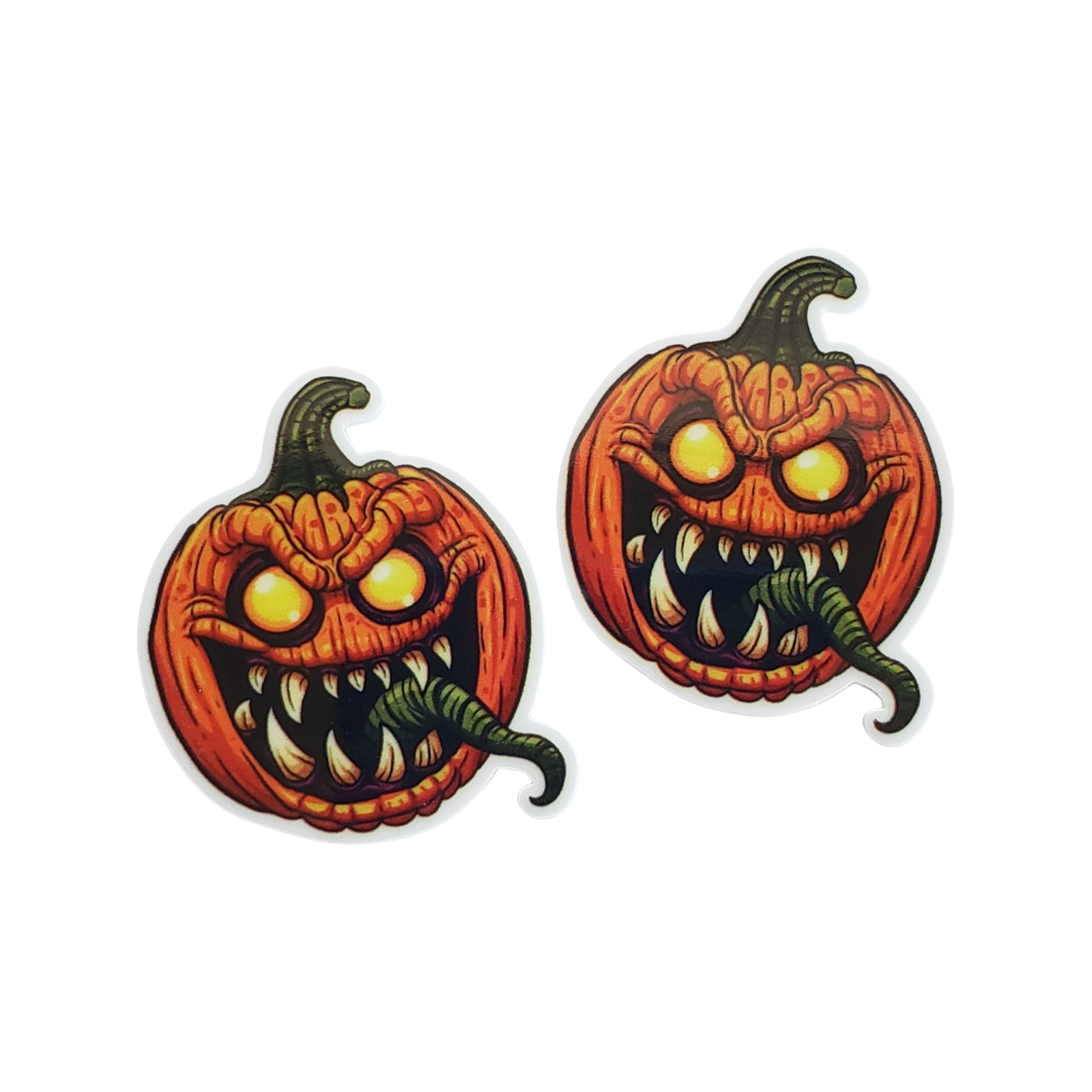 2pc Halloween Pumpkin Planar Resin