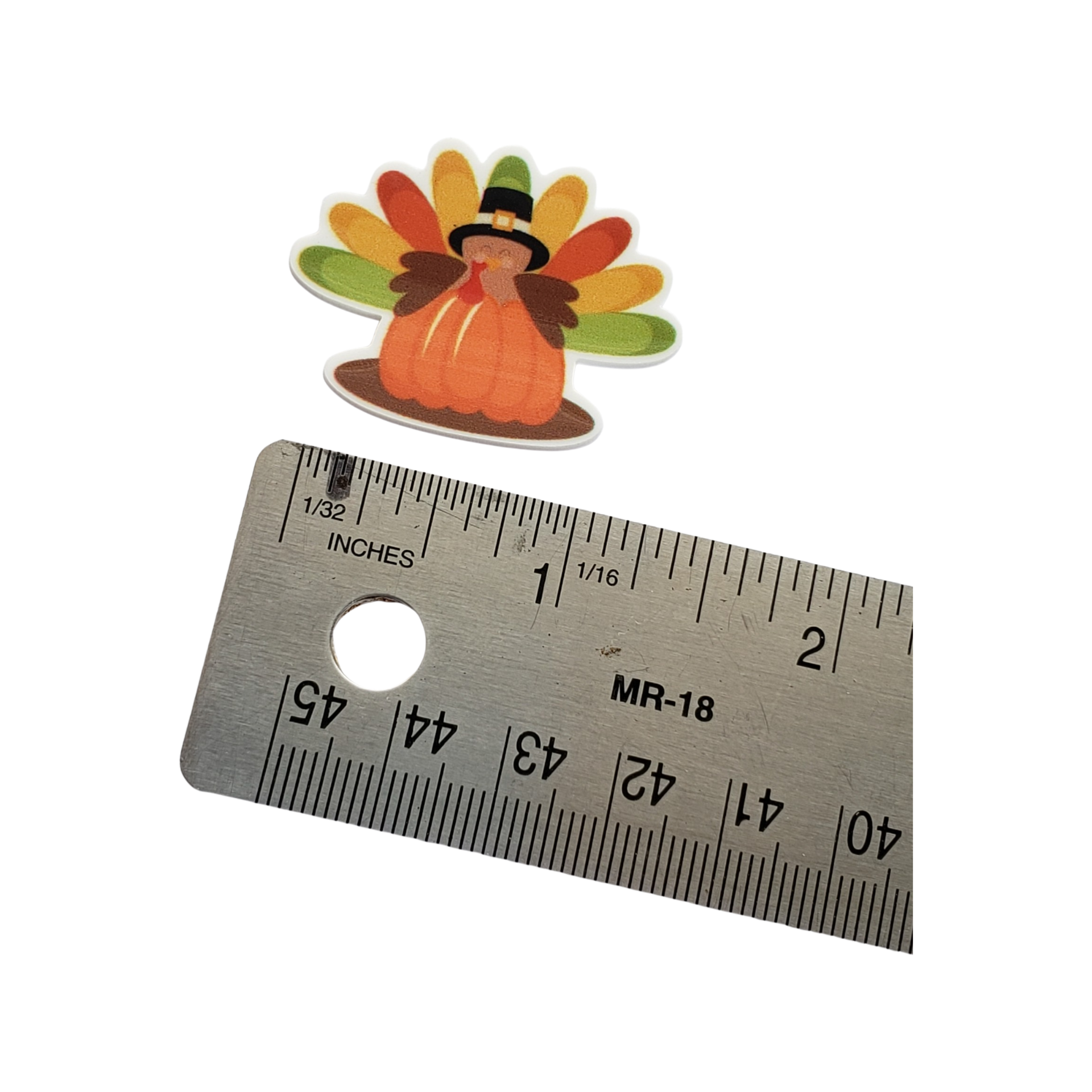 2pc Pumpkin Turkey Planar Resin