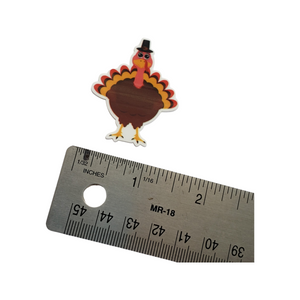 2pc Thanksgiving Turkey Planar Resin