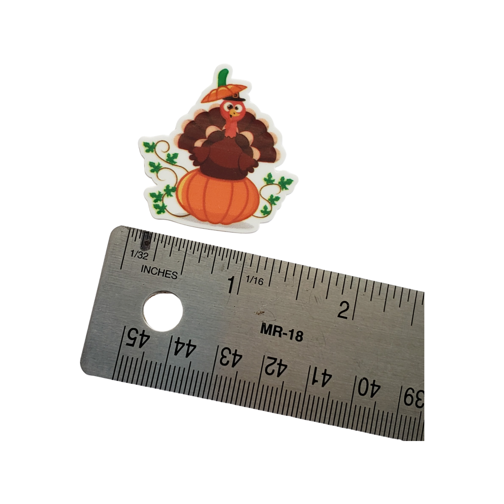 2pc Thanksgiving Turkey Planar Resin