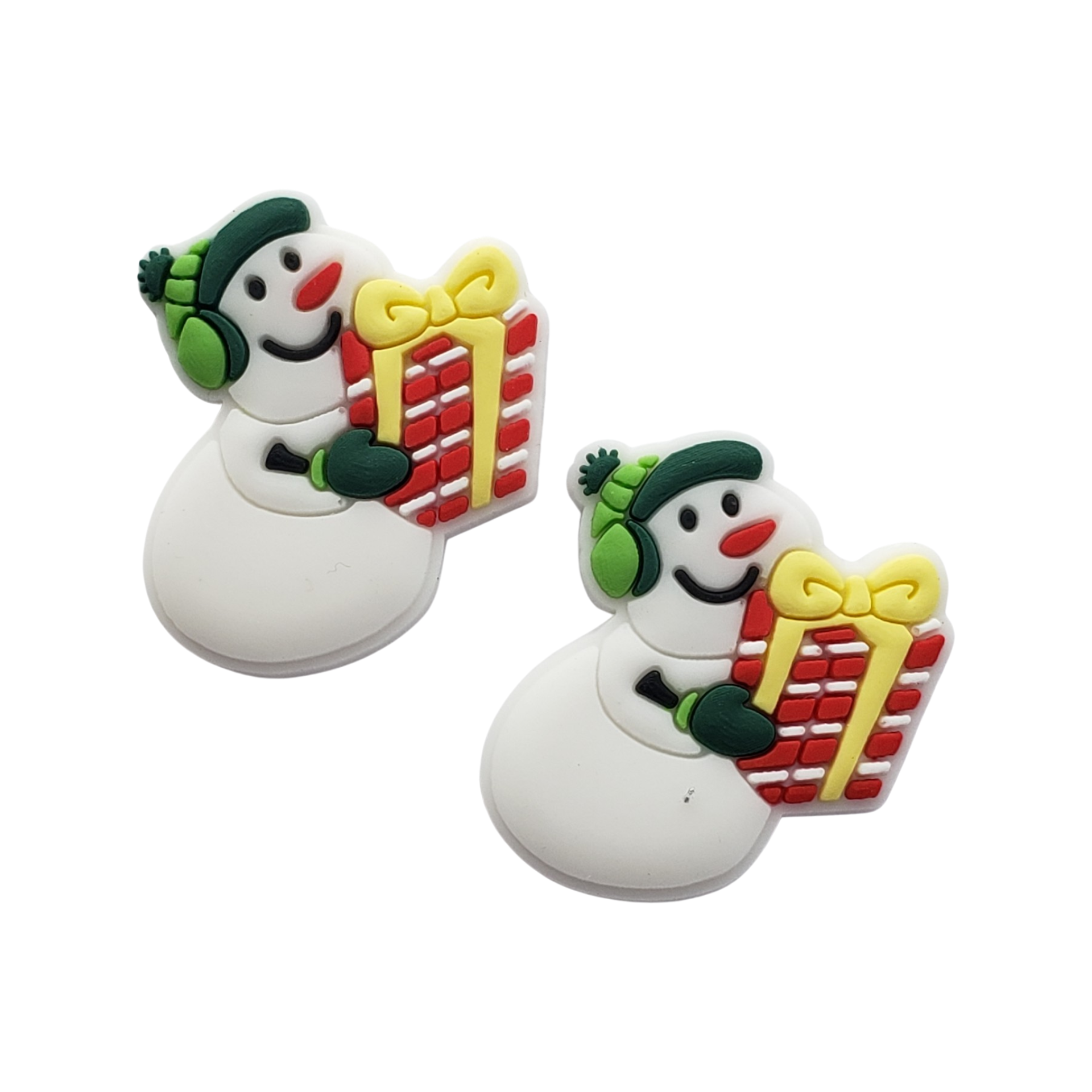 2pc Snowman Soft PVC Resin