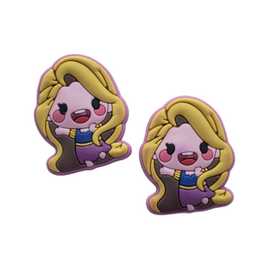 2pc Purple Princess Soft PVC Resin