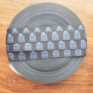 1" Haunted Mansion Ghost Printed Grosgrain Ribbon