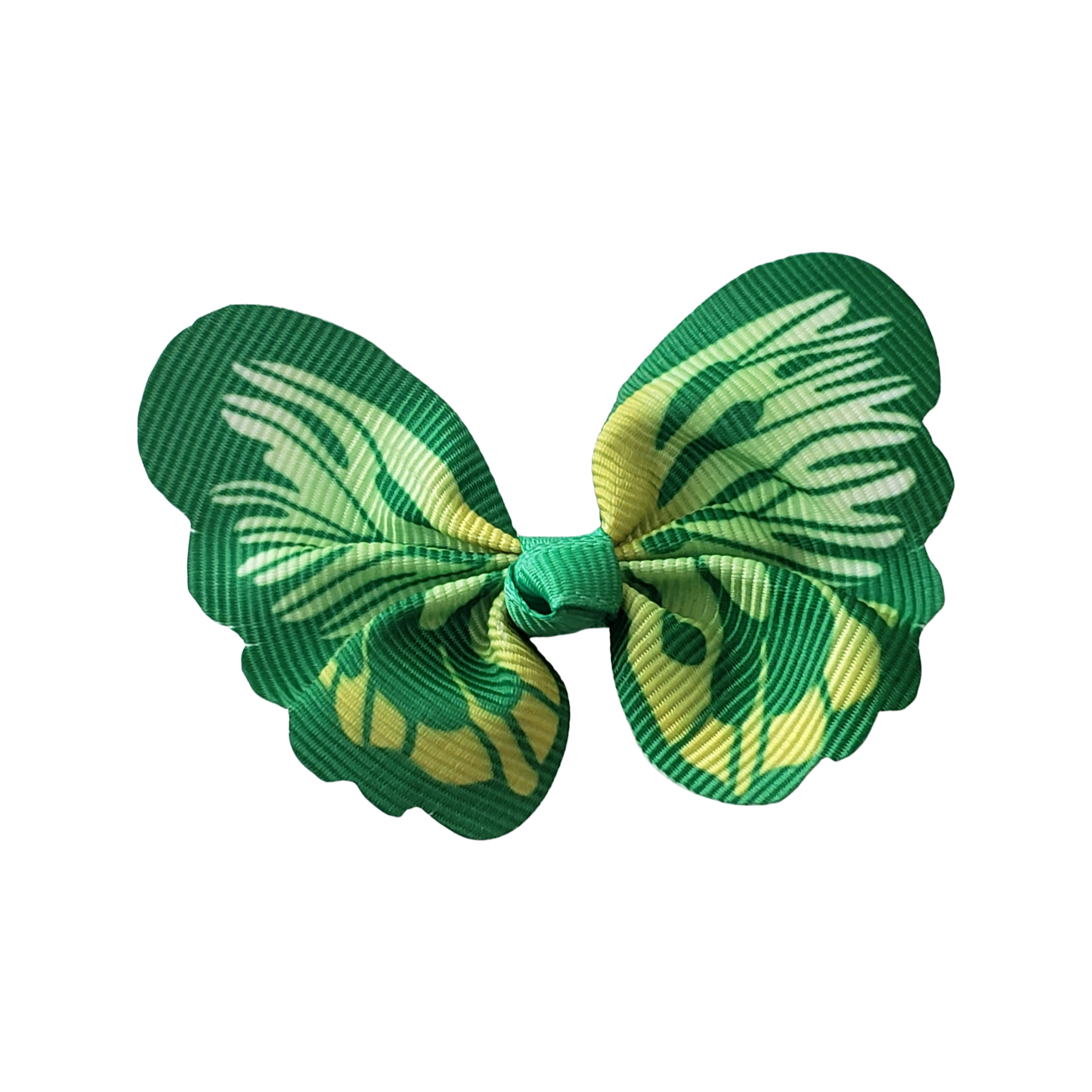 Green Ribbon Butterfly Applique