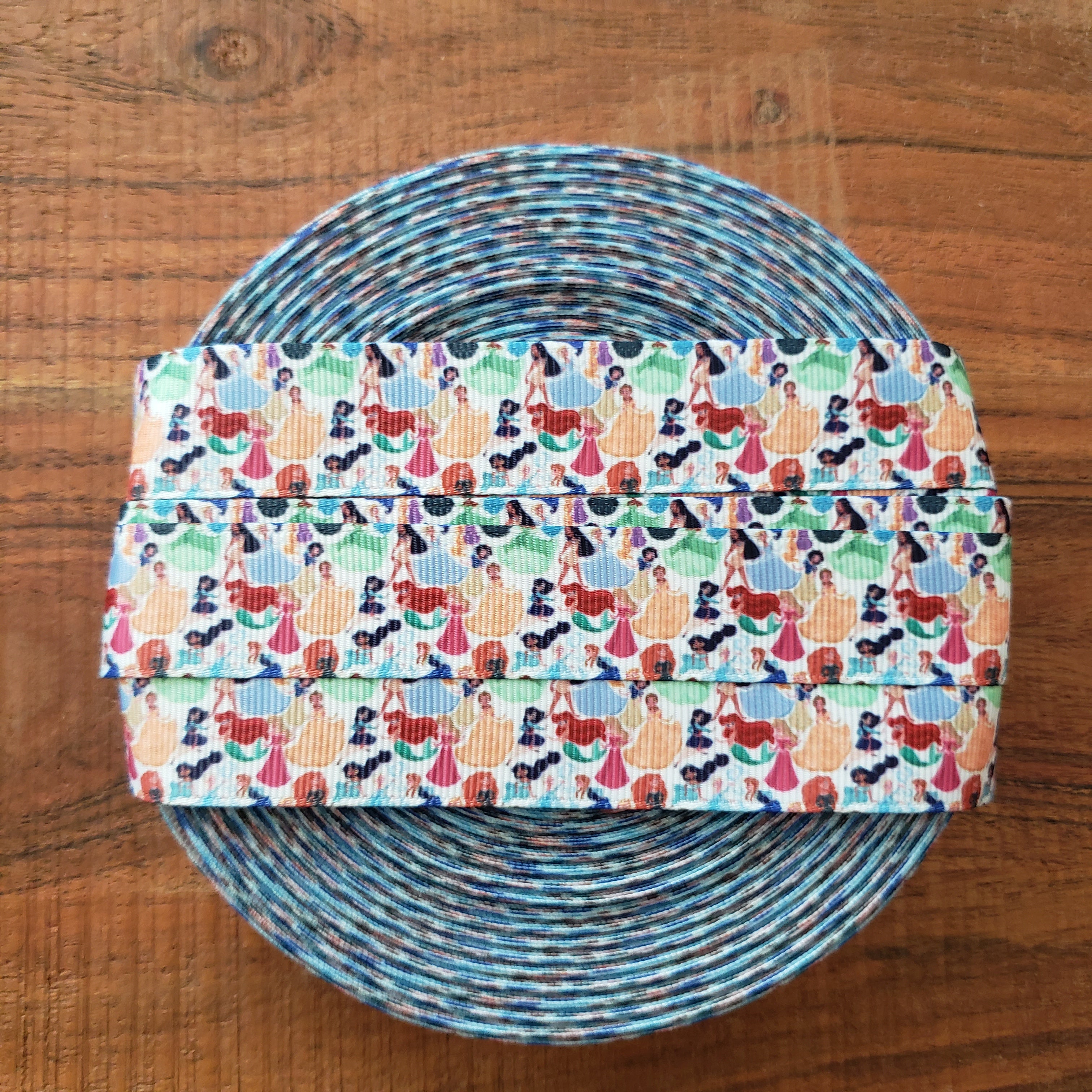 7/8" Princess Printed Grosgrain Ribbon