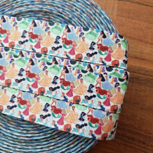 7/8" Princess Printed Grosgrain Ribbon
