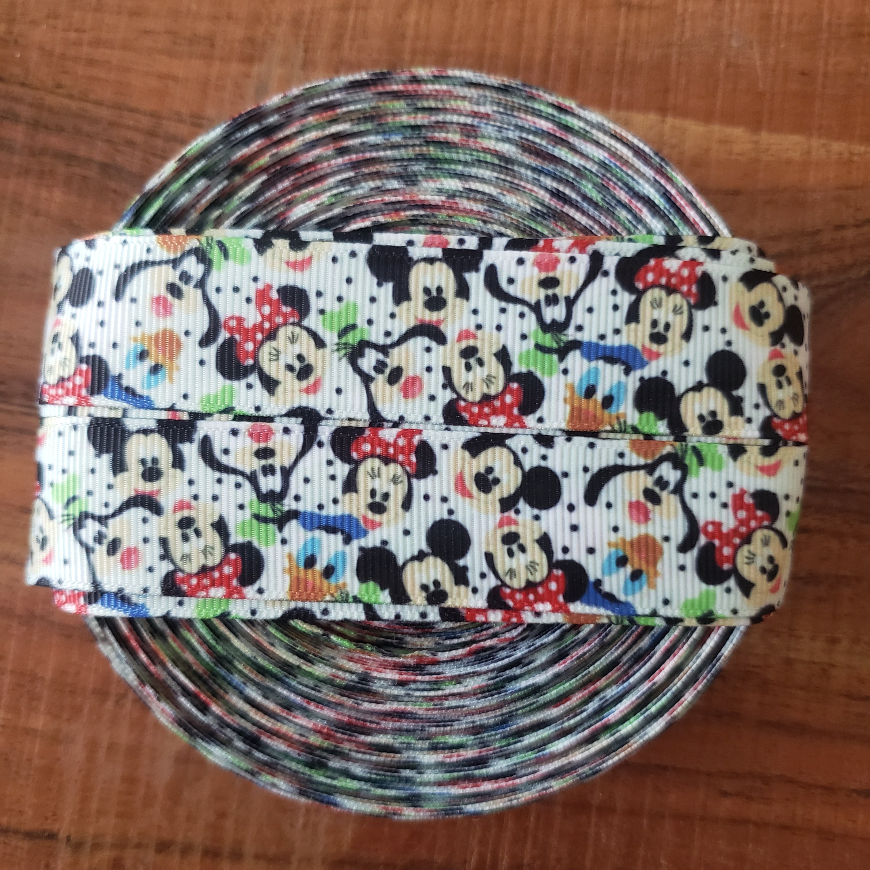 7/8" Mouse Gang Printed Grosgrain Ribbon