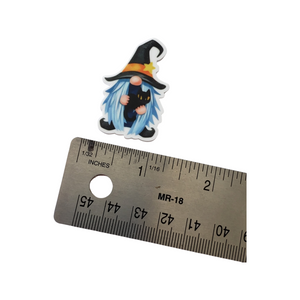 2pc Halloween Witch Gnome Planar Resin