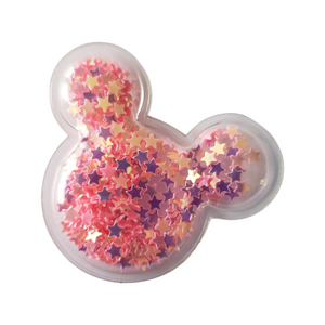 Pink Transparent Mouse Sequins Shaker