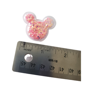 Pink Transparent Mouse Sequins Shaker