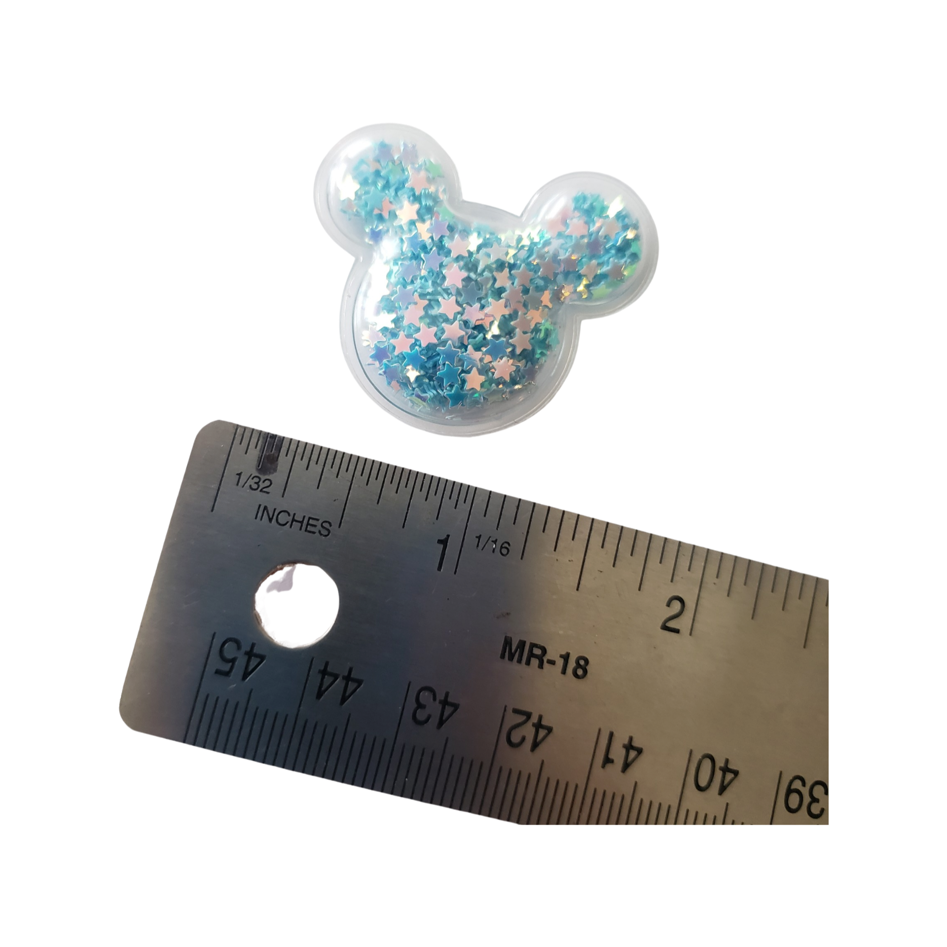 Blue Transparent Mouse Sequins Shaker