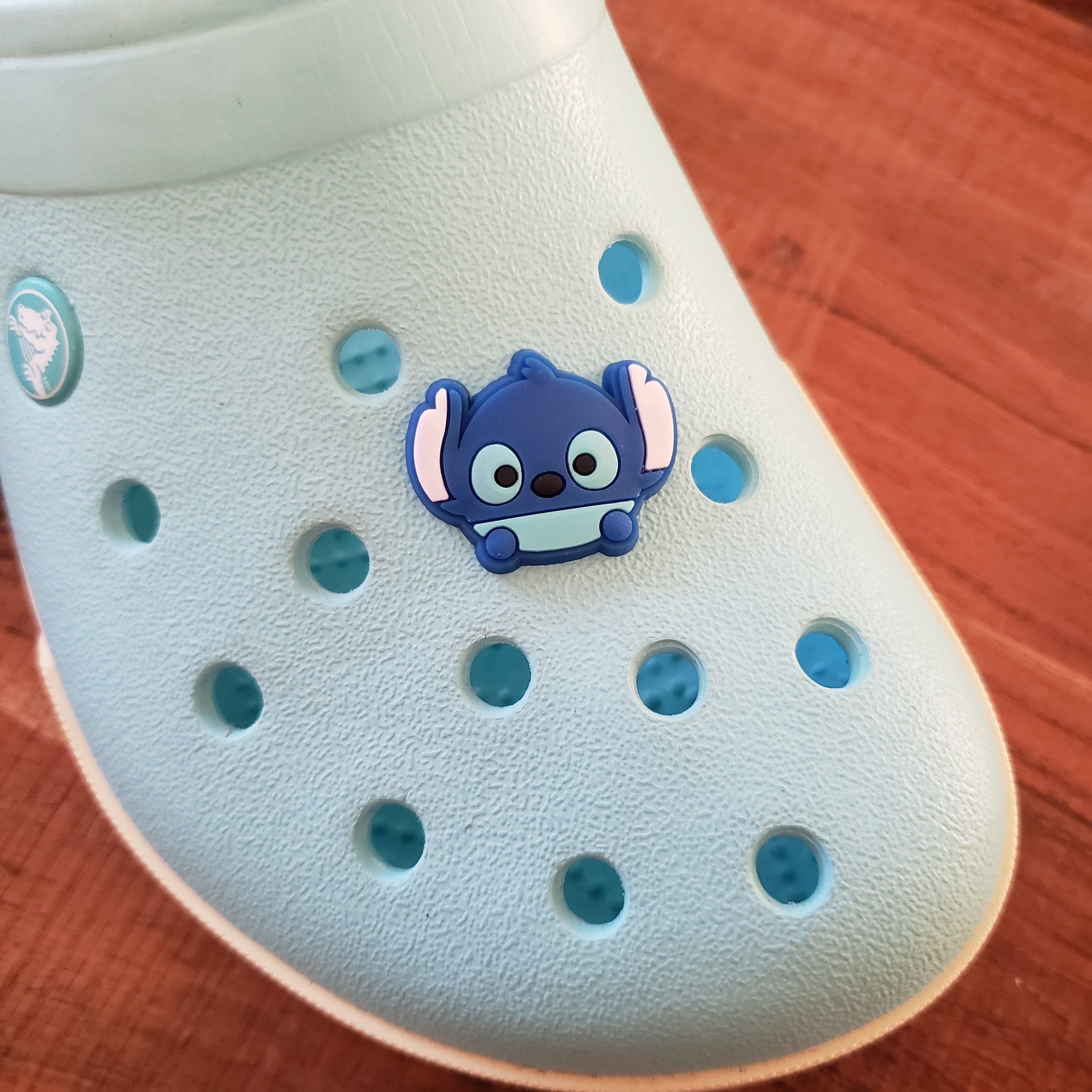 Blue Alien Shoe Charms