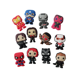 12PC Super Hero Shoe Charms