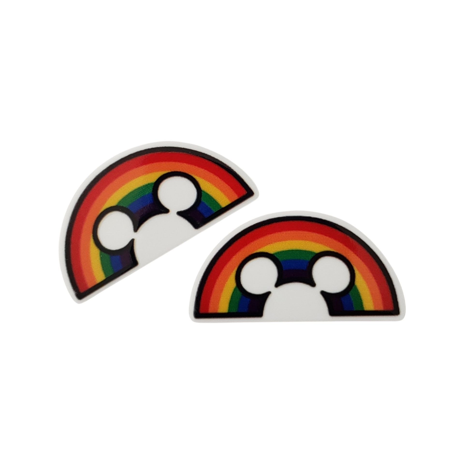 2pc Rainbow Mouse Planar Resin