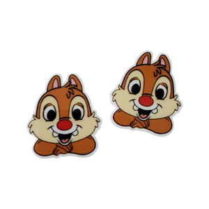 2pc Red Nose Chipmunk Planar Resin