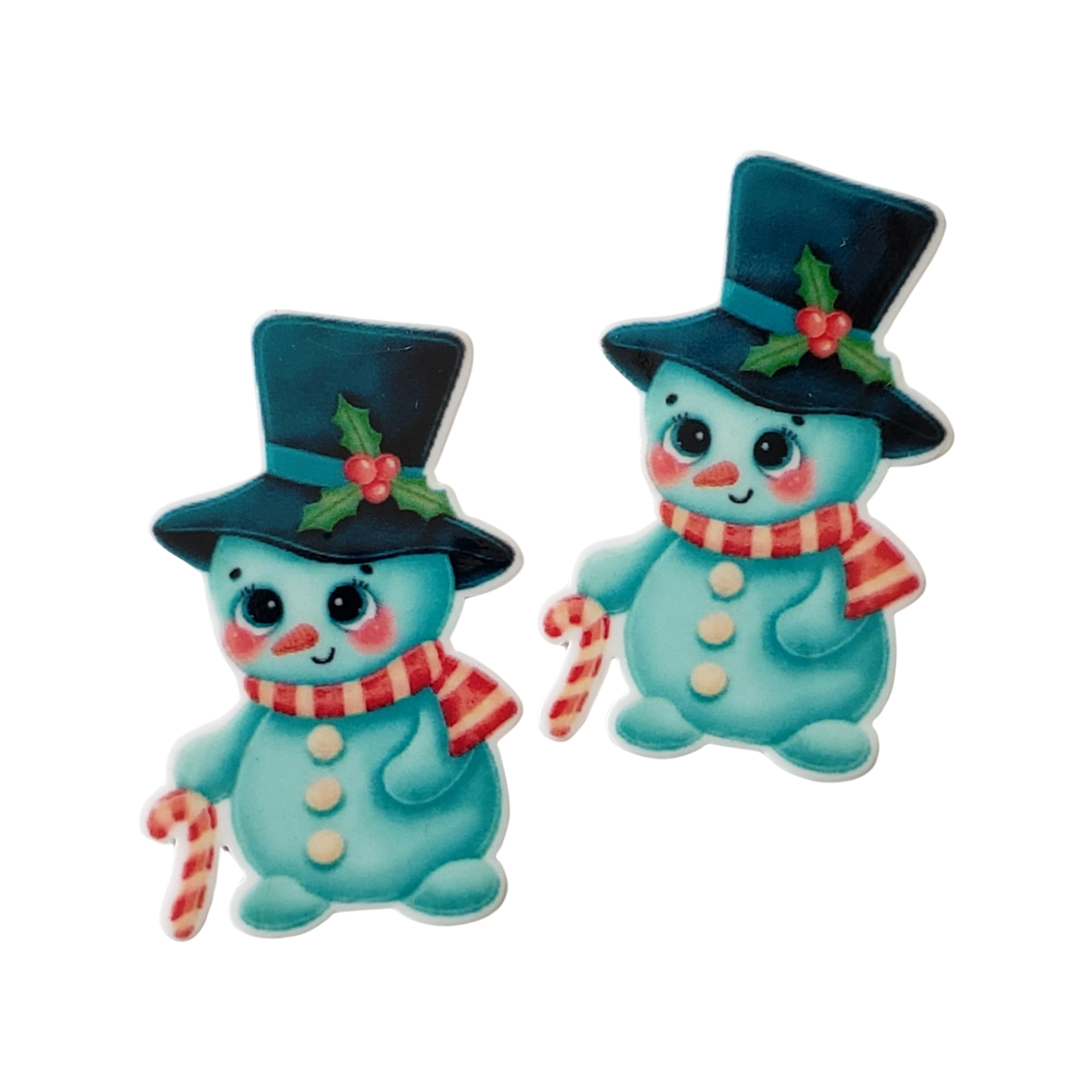 2pc Snowman Planar Resin